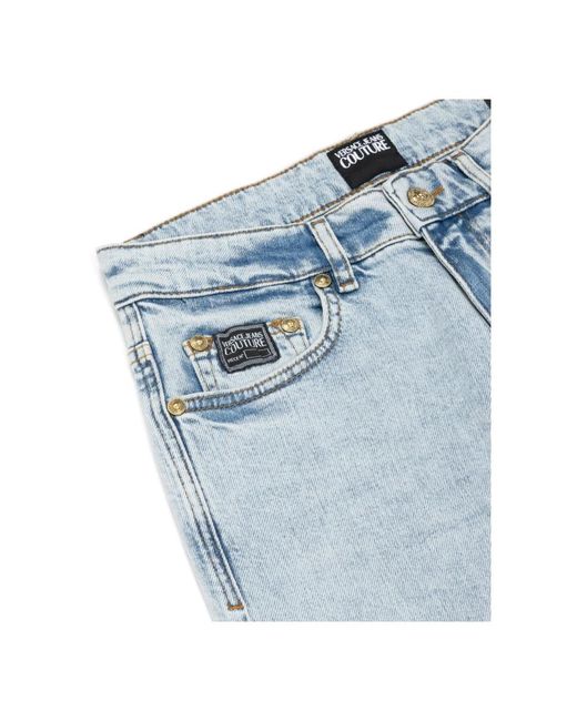 Versace Logo multipocket mid waist jeans in Blue für Herren