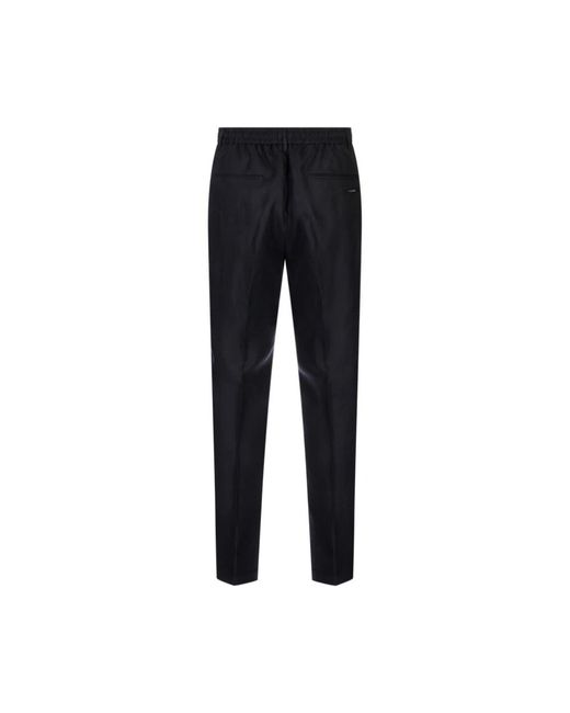 Peserico Black Slim-Fit Trousers for men