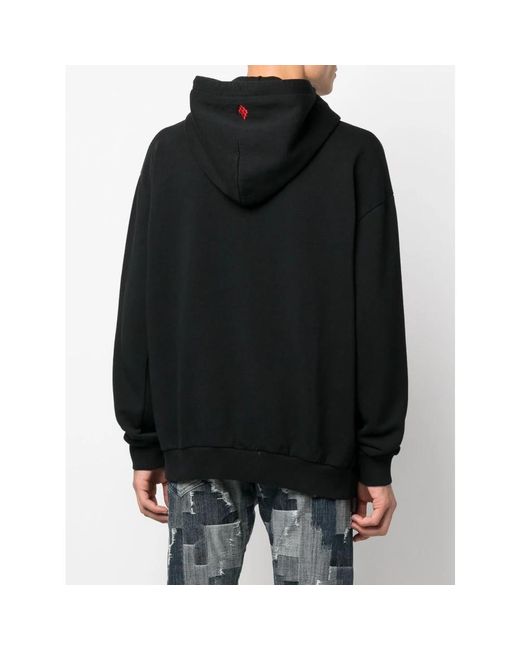 Marcelo Burlon Black Hoodies for men