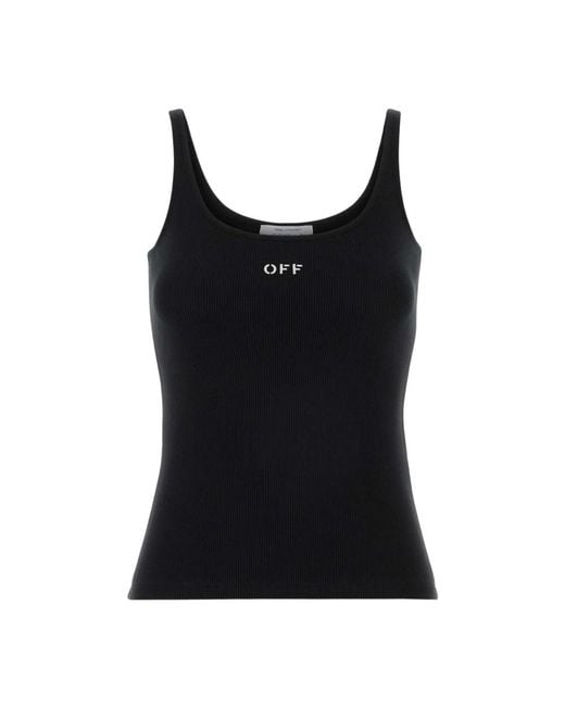 Off-White c/o Virgil Abloh Black Sleeveless Tops
