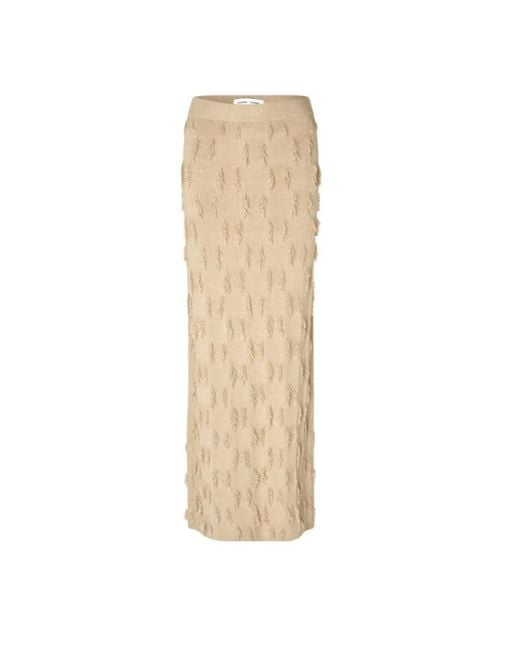 Maxi Skirts Samsøe & Samsøe en coloris Natural
