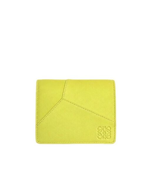 Loewe Yellow Wallets & Cardholders