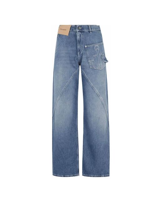 J.W. Anderson Blue Wide Jeans