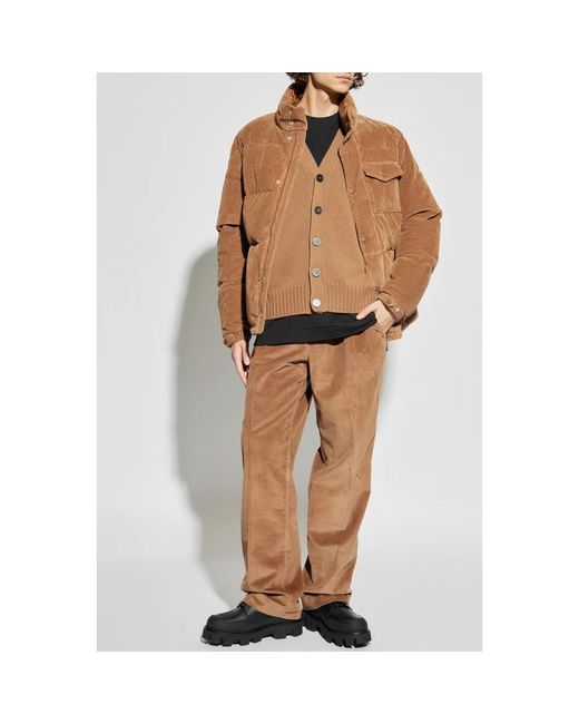 Moncler Jassen ,Bruin ,Katoen Serrant Down Jacket in het Brown voor heren
