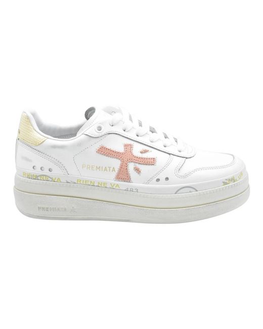 Premiata White Micol Sneaker