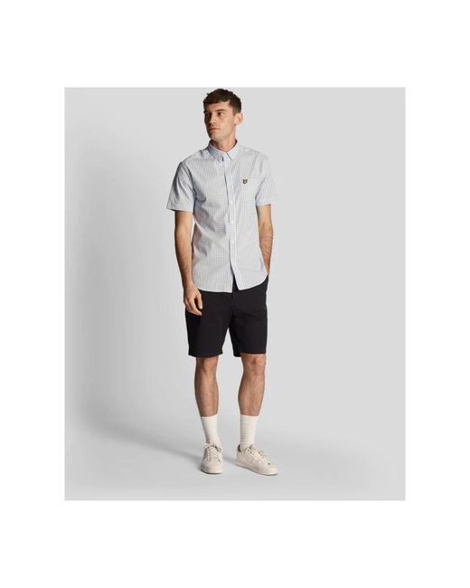 Lyle & Scott Blue Short Sleeve Shirts for men