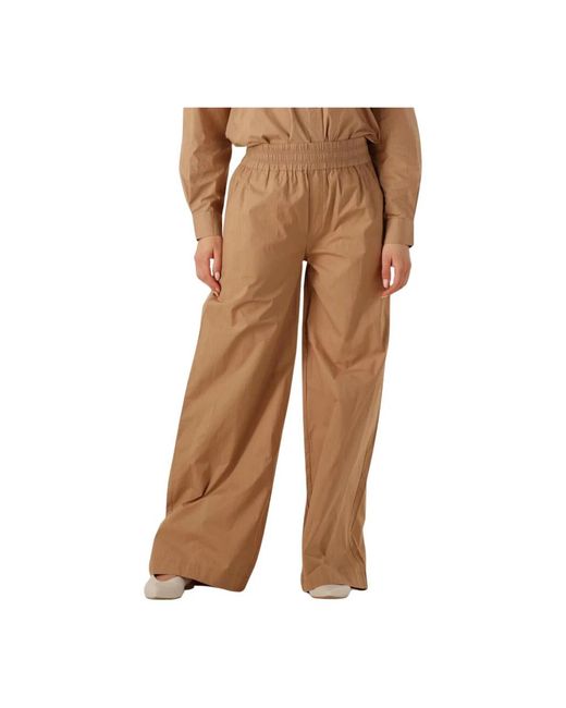 RUBY TUESDAY Broeken ,Bruine Wijde Pijpen Broek Ibet in het Brown