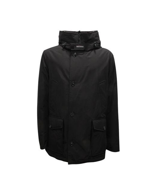 Woolrich Black Winter Jackets for men