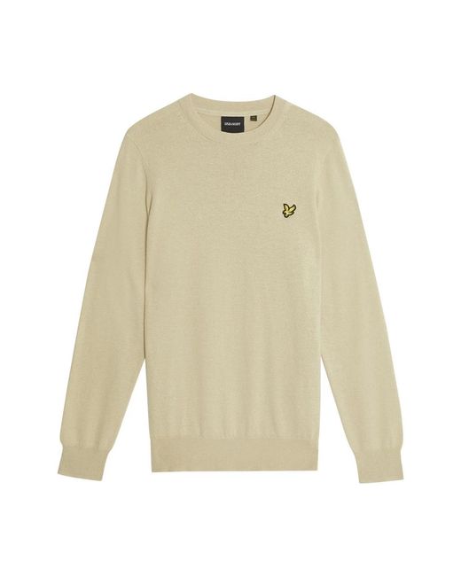Lyle & Scott White Round-Neck Knitwear for men