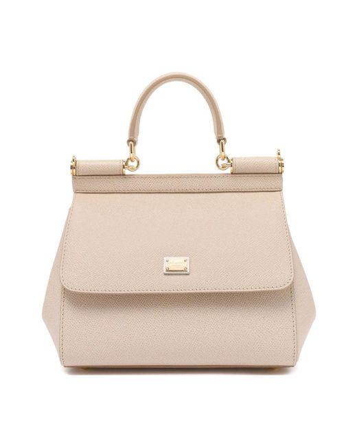 Dolce & Gabbana Natural Tote Bag Calfskin