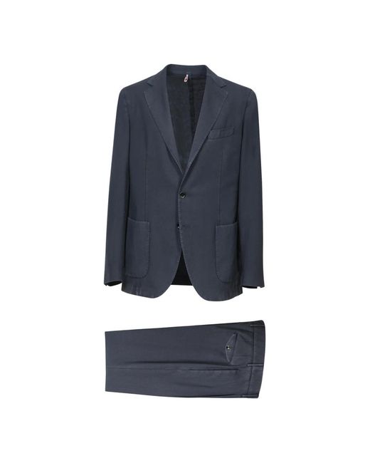Single Breasted Suits Dell'Oglio de hombre de color Blue