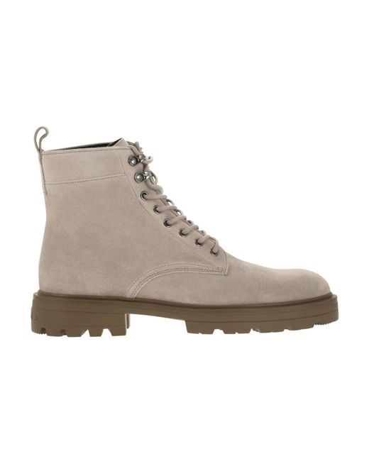 Lace-Up Boots di Hogan in Gray da Uomo