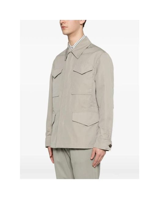 Eleventy Gray Light Jackets for men