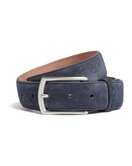Zegna Wildledergürtel in Blue für Herren