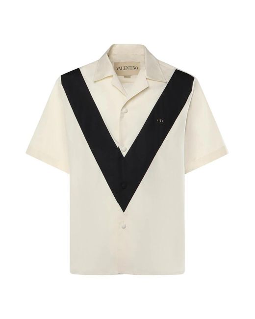 Valentino Garavani Black Short Sleeve Shirts for men