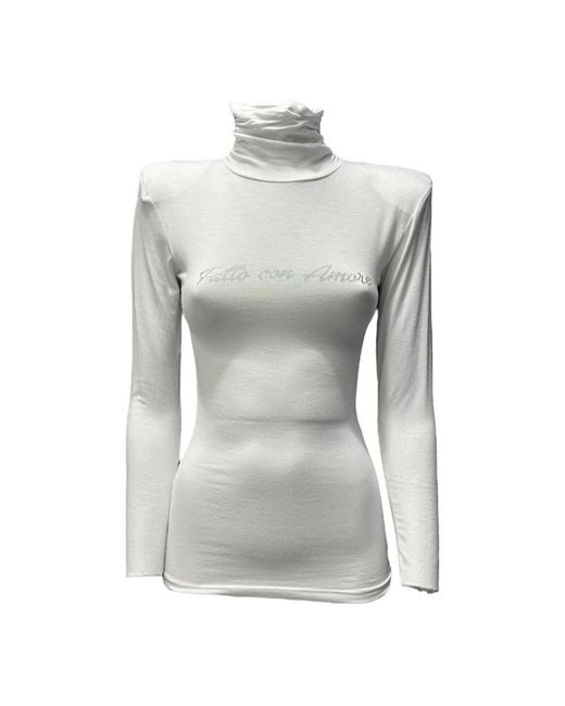 Giulia N Couture Gray Long Sleeve T-Shirts
