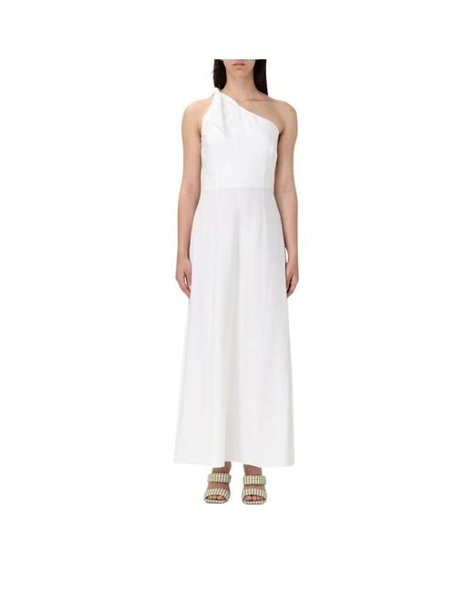 Hanita White Maxi Dresses