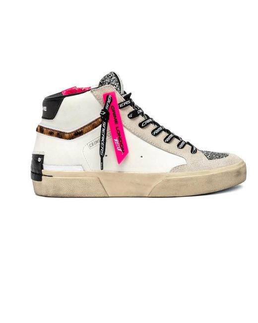 Crime London Pink Sneakers