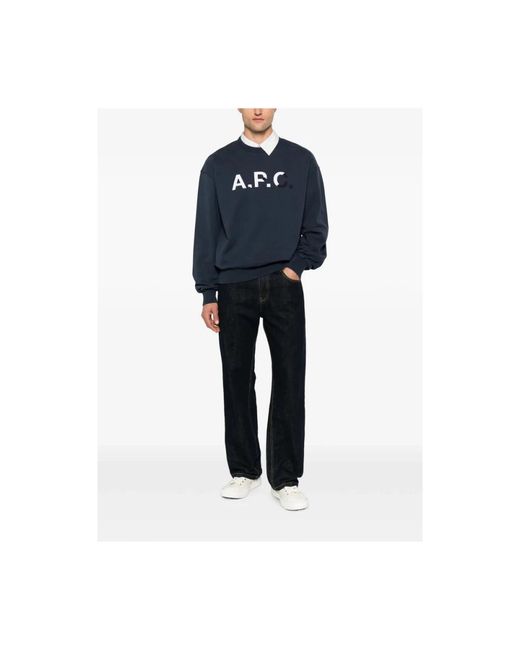 A.P.C. Blue Sweatshirts for men