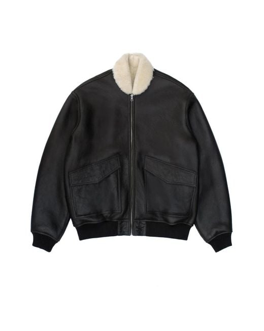 Just things we like Black Faux Fur & Shearling Jackets for men