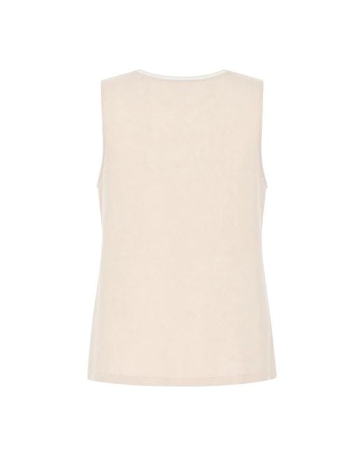 Fabiana Filippi Natural Sleeveless Tops