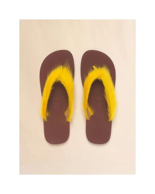 Marni Yellow Flip Flops