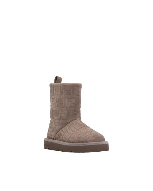 Fendi Brown Winter Boots