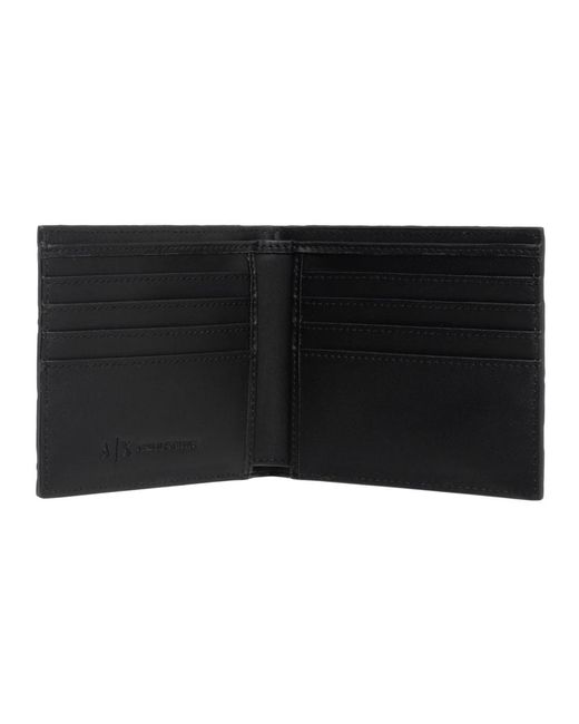 ARMANI EXCHANGE Geldbörse mit logomuster und kartenschlitzen in Black für Herren