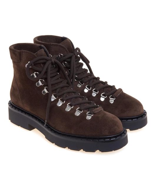 Guglielmo Rotta Brown Lace-Up Boots