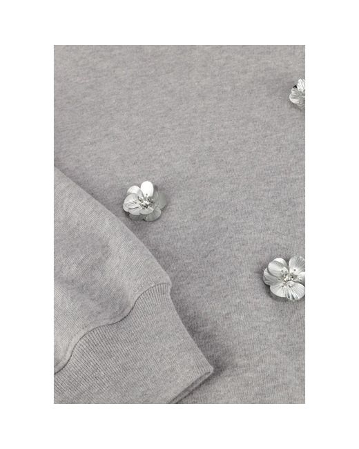 Nukus Beatriz Pullover Flower in het Gray