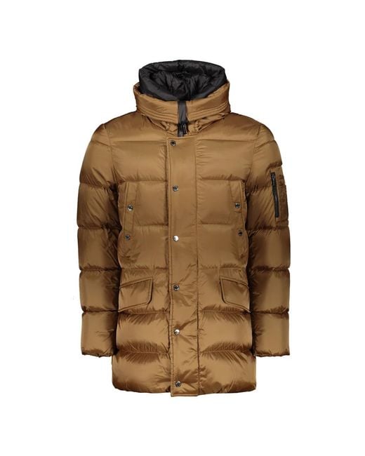 Moorer Brown Down Jackets for men