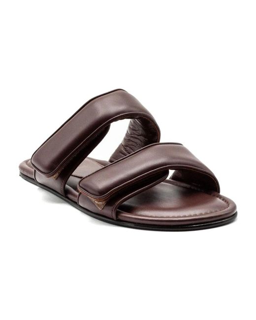 Gia Borghini Brown Sliders