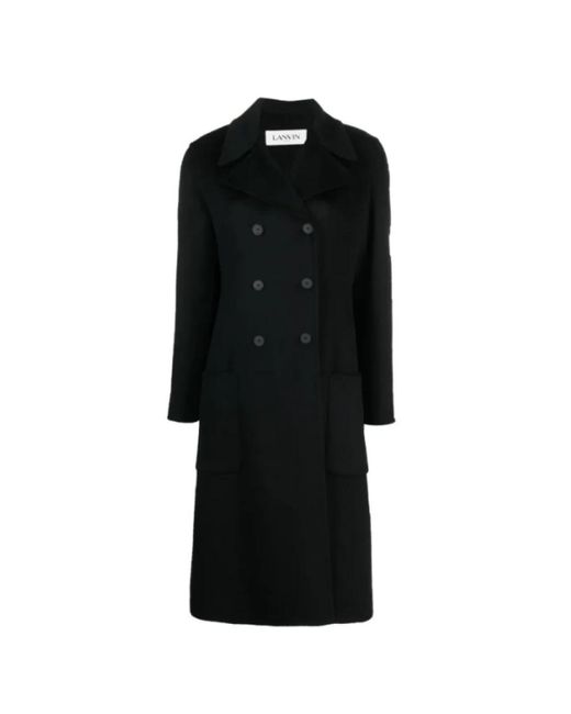 Lanvin Black Single-Breasted Coats