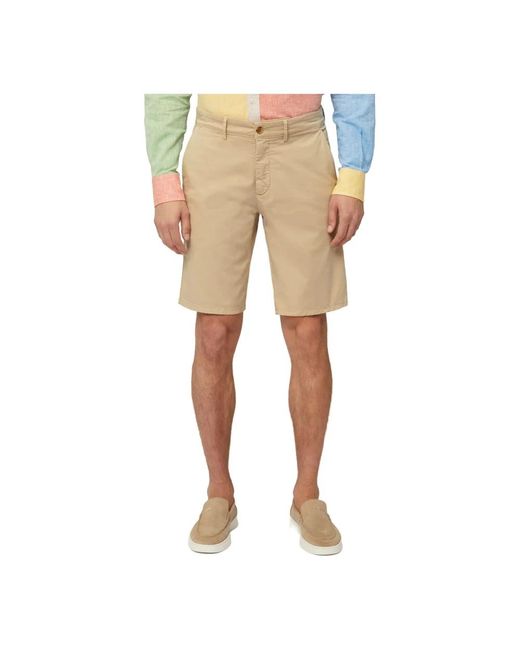 Harmont & Blaine Bermuda shorts aus baumwolle elasthan in Natural für Herren