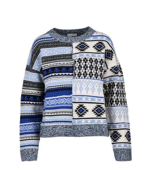 Ballantyne Blue Round-Neck Knitwear