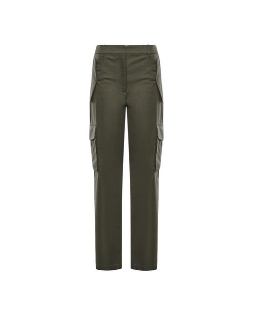 Burberry Green Straight Trousers