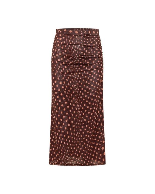 Stella McCartney Polka Dot Maxi Rok in het Brown