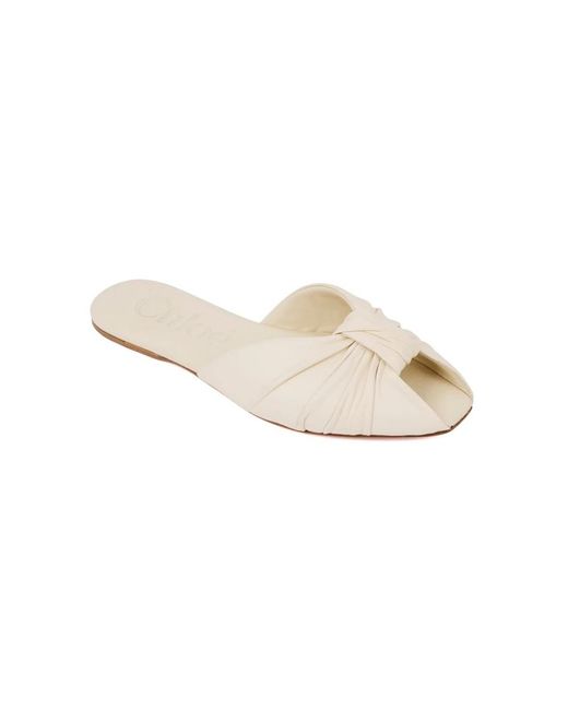 Chloé Natural Sliders