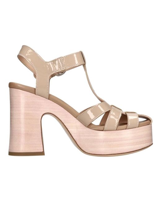 Agl Attilio Giusti Leombruni Pink High Heel Sandals