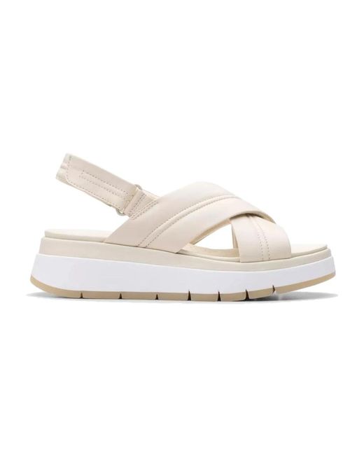 Flat Sandals di Clarks in White