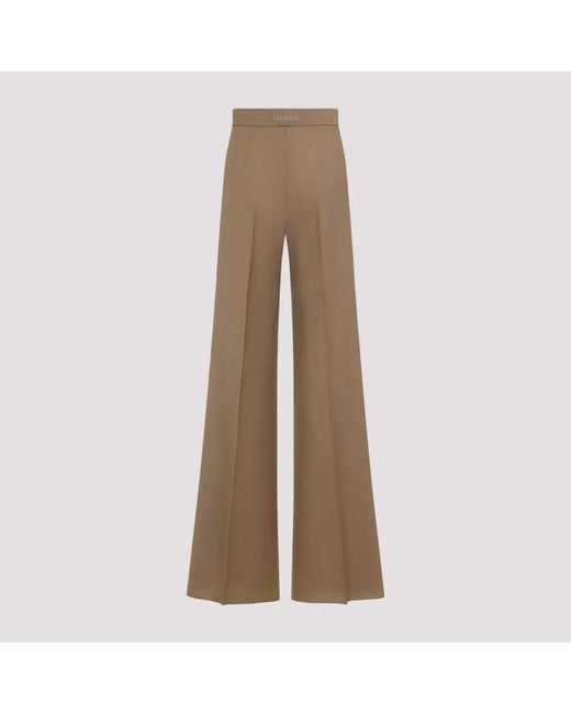 Max Mara Wide Trousers in het Natural