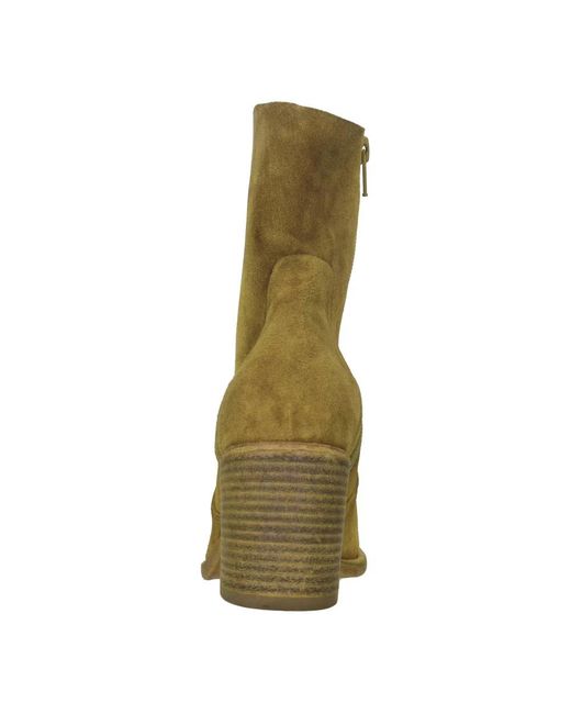 Strategia Green Heeled Boots