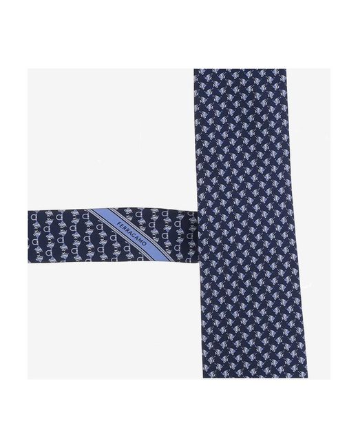 Ties Ferragamo de hombre de color Blue