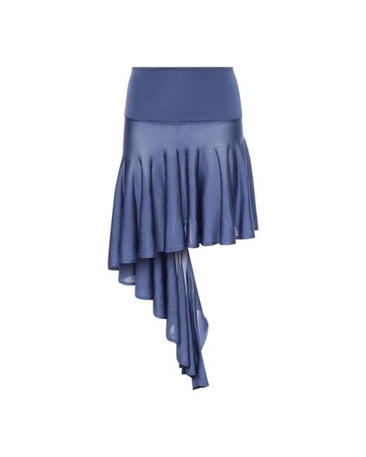 Alaïa Blue Short Skirts