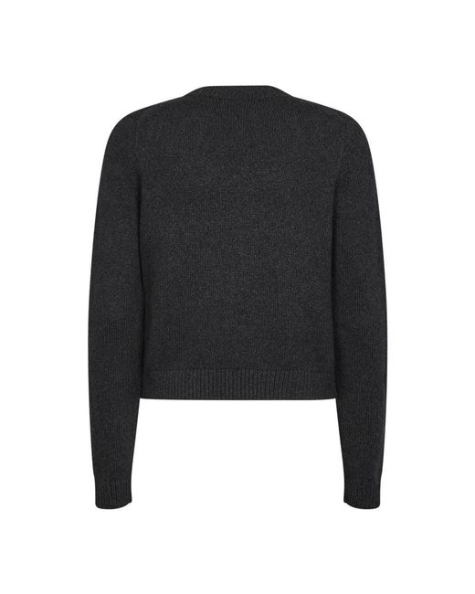 Khaite Black Round-Neck Knitwear