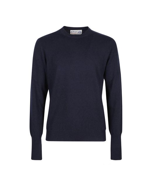 Ballantyne Blue Round-Neck Knitwear for men