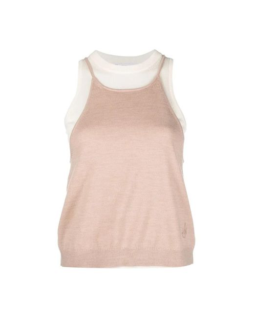 J.W. Anderson Pink Sleeveless Tops
