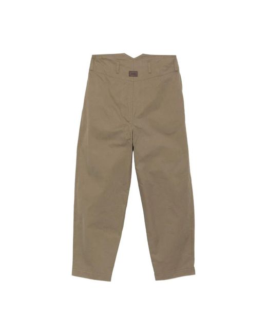 Straight Trousers di Moschino in Green