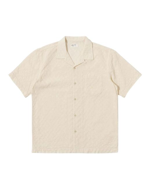 Universal Works Natural Short Sleeve Shirts for men