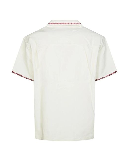 Drole de Monsieur White Short Sleeve Shirts for men